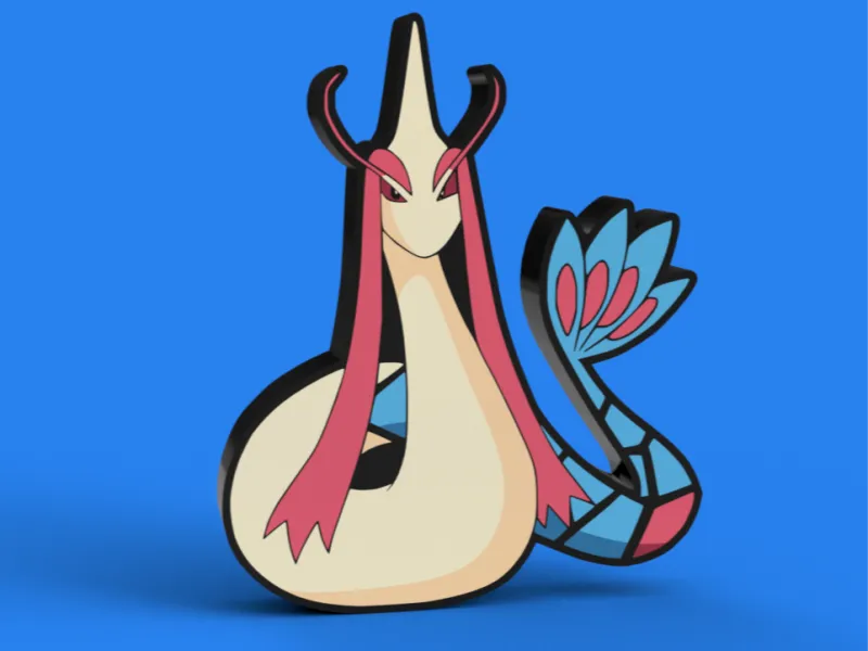 Milotic Lichtbak & Wandkunst