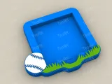 Post-It, Sticky Note Holder Baseball-0
