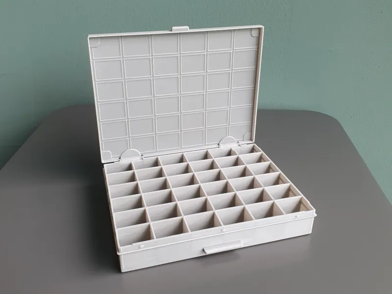 Caja organizadora apilable con tapa n.º 4