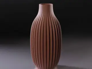 Ribbed vase 01