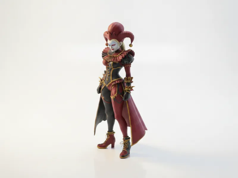 Jester Figurine Fantasy Character 3D Printable