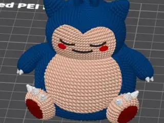POKEMON SNORLAX CROCHET KNITTED - STL & 3MF MULTICOLOR