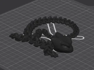 Articulated dragon 025 - Skeleton