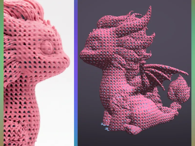 Cute Knitted Sitting Dragon