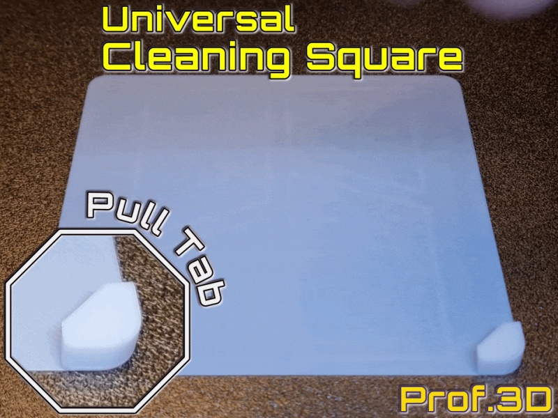 Cleaning Square with Removal Tab