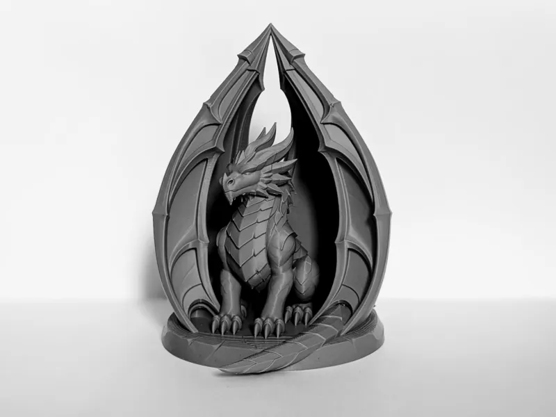 Vaultwing Dragon – Gothic Fantasy Sculpture