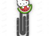 Paperclip HELLO KITTY WATERMELON - bookmark-0