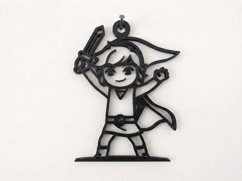 Chibi Link Wall Art - Zelda Home Decor