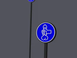 Handjob Allowed - Traffic Sign - Cocktailstick