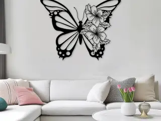 WallArt Flower Butterfly 002