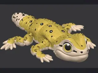PRINT IN PLACE CUTE FLEXI LEOPARD GECKO