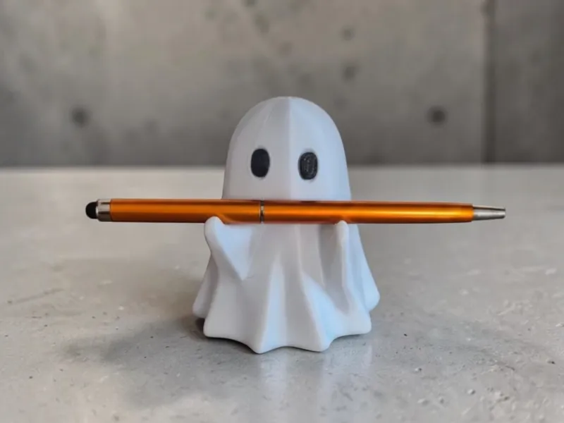 Suporte de Caneta de Fantasma Fofo / Organizador de Mesa (Sem Suportes)