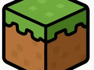 Grass Block Keychain