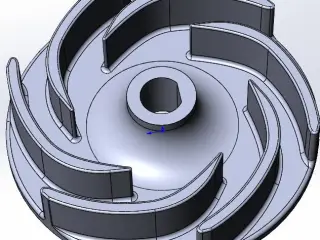 pump impeller (крыльчатка насоса)