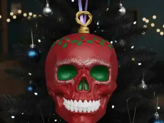 SKULL BALL FOR CHRISTMAS TREE