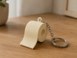 Toilet Paper Keychain– Funny Mini Roll