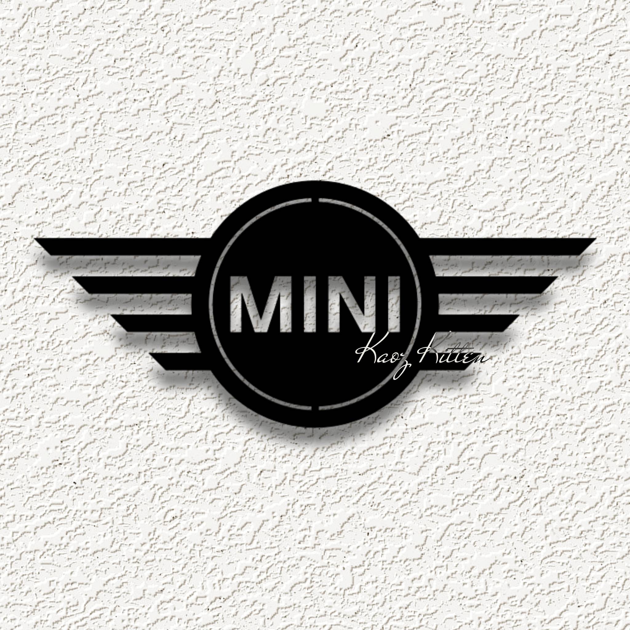 Mini Cooper car emblem logo wall art home decor