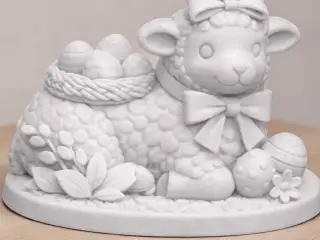 Decorative easter lamb