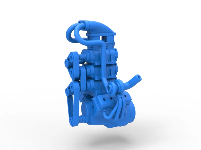 Motore V8 biturbo sovralimentato Versione 5 Scala 1:25