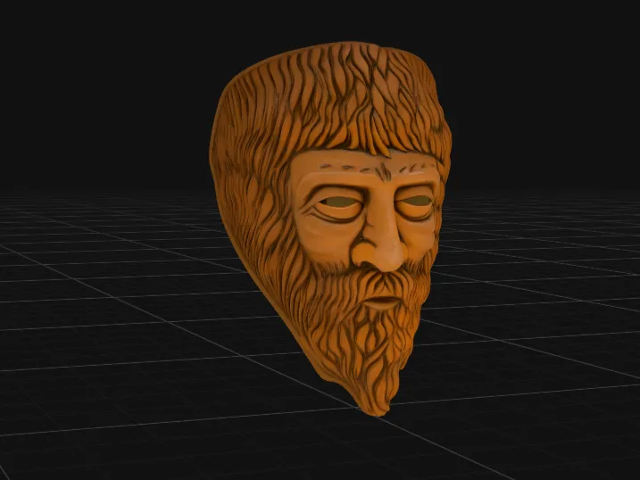 Ancient Greek Philosopher Bust | Classical Marble Sculpture