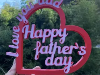 Happy Father's Day Heart