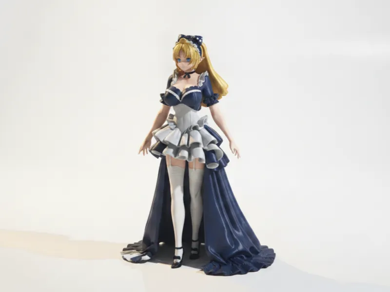 Figurilla de Novia Femenina Imprimible en 3D para Bodas