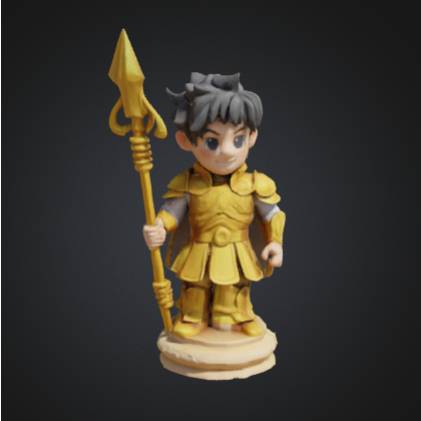 Anime Dragon chess boy set - lucas the holy guard