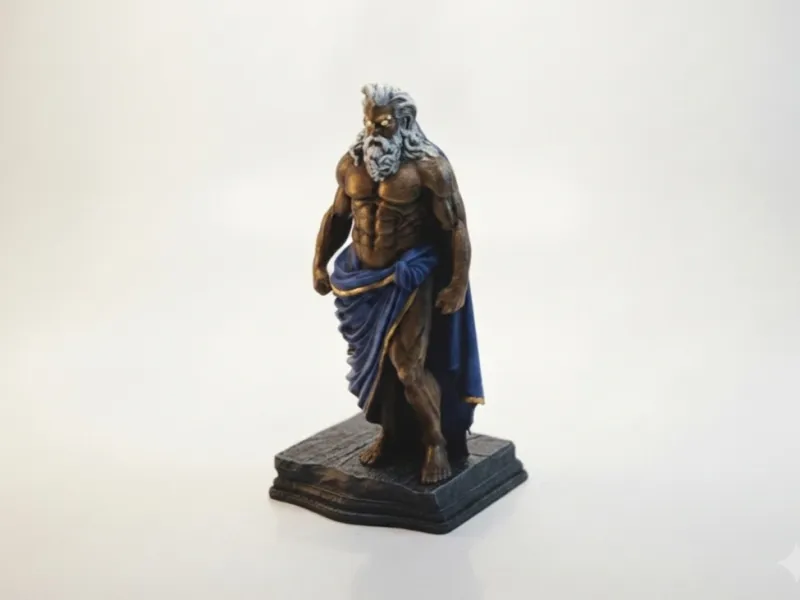Zeus King of Olympus Greek God Figurine 3D Printable