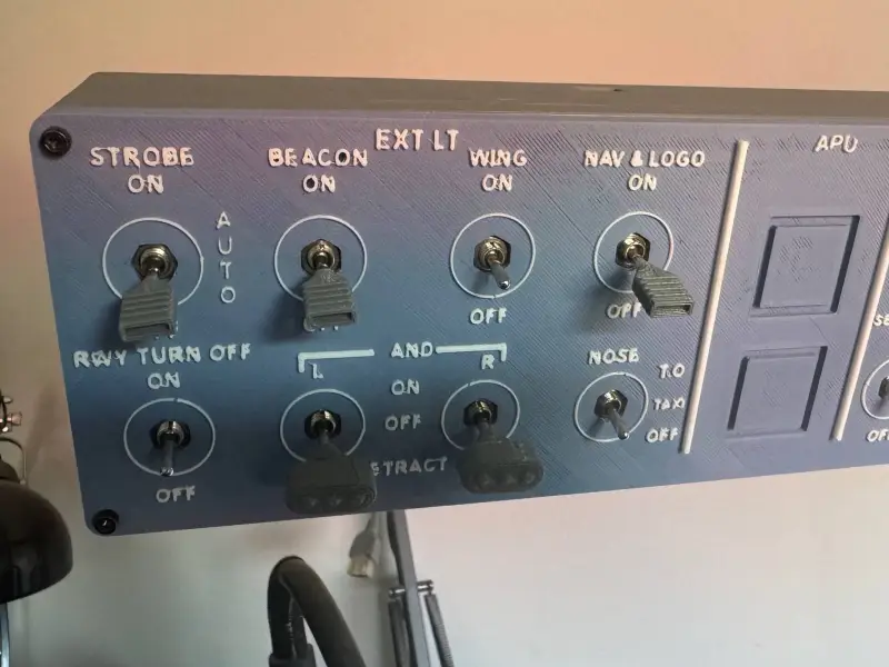 AIRBUS A320 OVERHEAD OVH LIGHTING PANEL flight simulator com