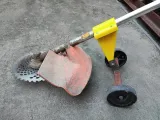 Backpack lawn mower auxiliary wheels-0