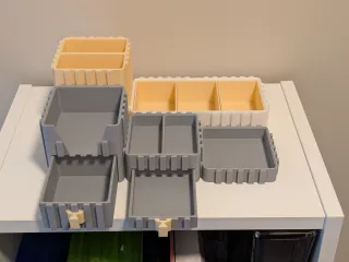 Interlocking Modular Desk Organizer