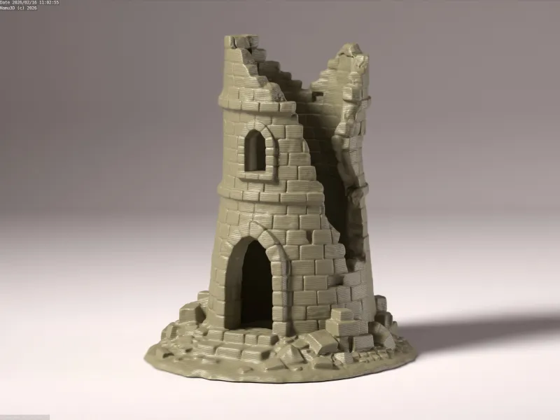 Aquarium decoration | Ruined tower