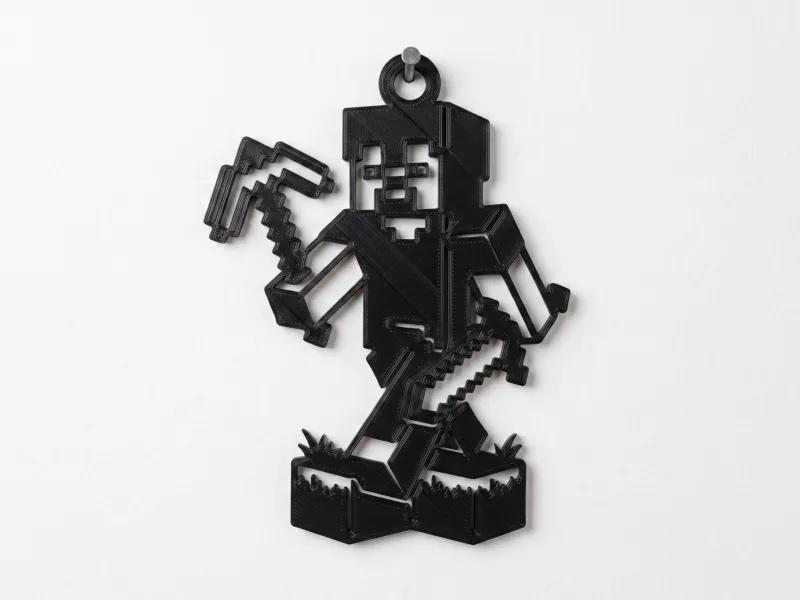 Minecraft Player Wall Art - Gamer Decor