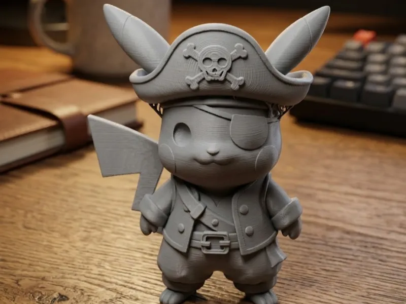 pokemon pikachu pirate with eye patch