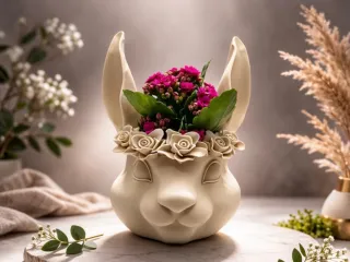 Bunny Flower Pot