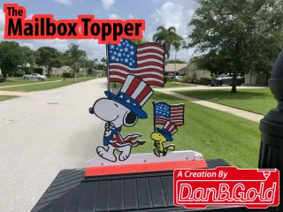Mailbox Topper 9 America Flag by DanBGold
