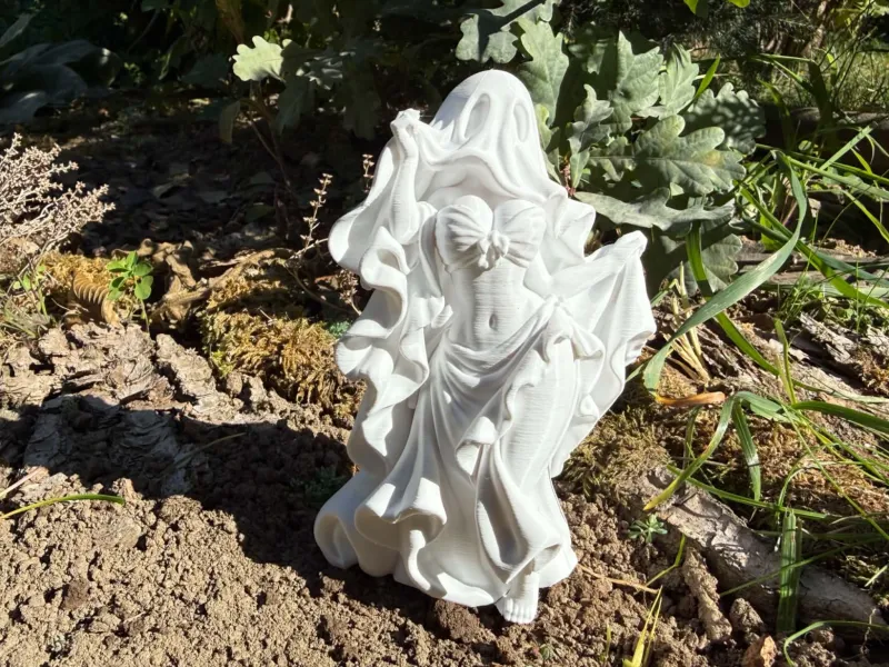 Personagem de Fantasma de Halloween em Vestido Sexy