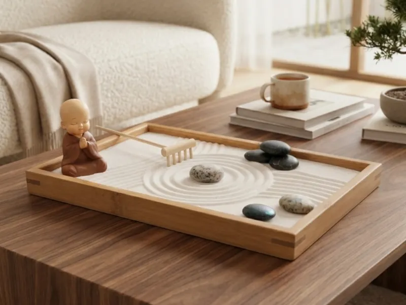 Zen Garden Sand landscape for Meditation and Inner Peace
