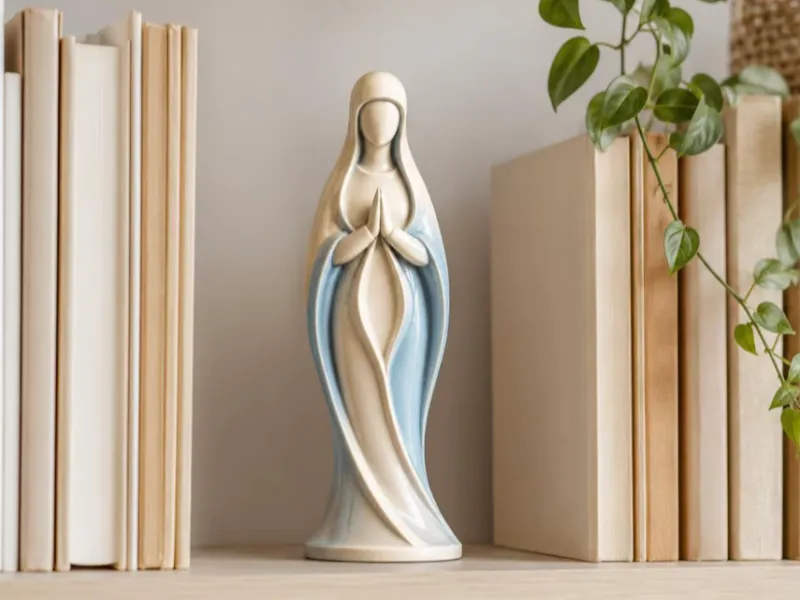 3D Baskı için Meryem Ana STL Dosyası | Dini Heykel STL
