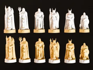 MYTHOLOGICAL CHESS VIKING GODS OF ASGARD···