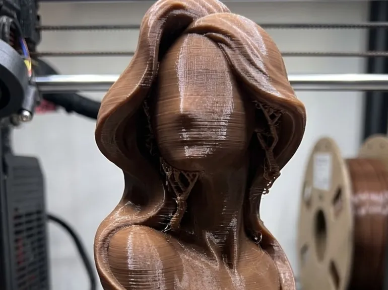 Elegant Woman Sculpture STL Abstract Female Bust 3D Print Mo