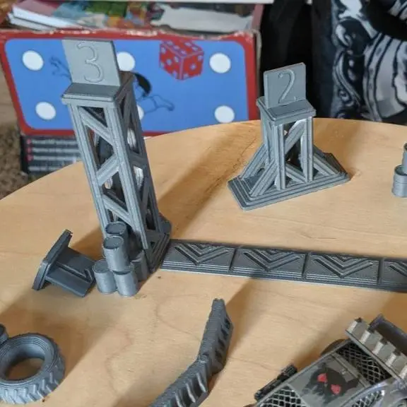 Gaslands Gates Dice and Pole Position Token