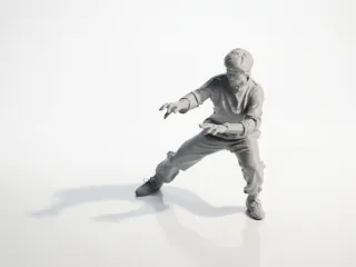 Bruce Lee Figurine Movies TV Collectible 3D Printable