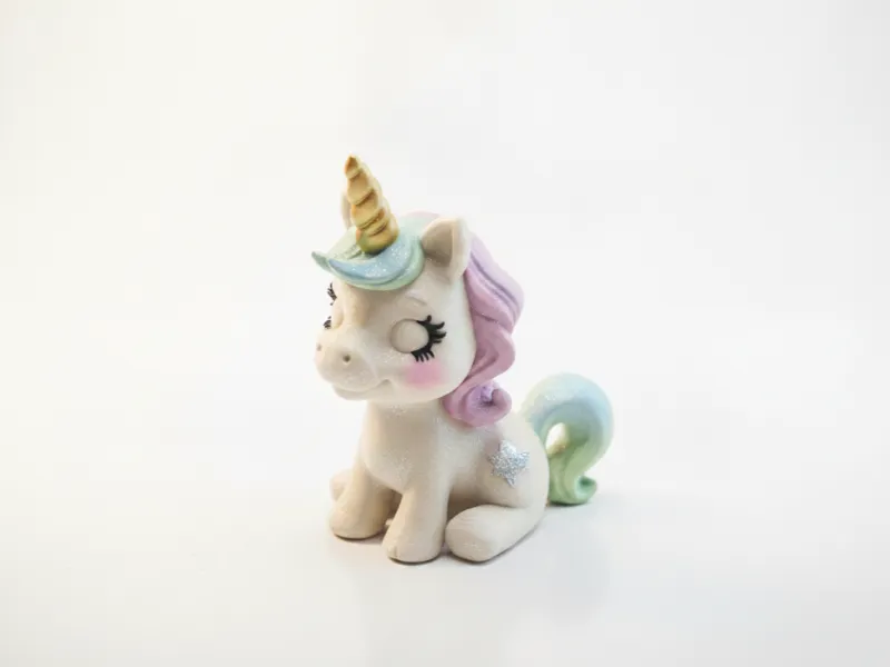 Statuetta di Unicorno Fantasia Mitologia Stampabile in 3D