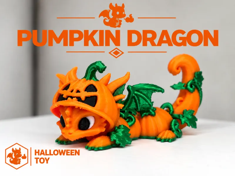 dovleac de Halloween dragon