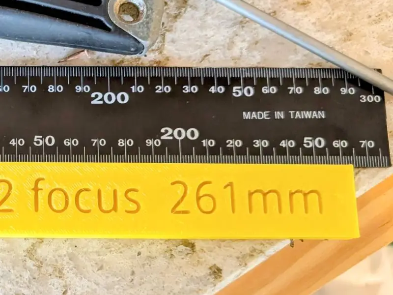 Gweike 20watt K2 Focus 216mm Measure