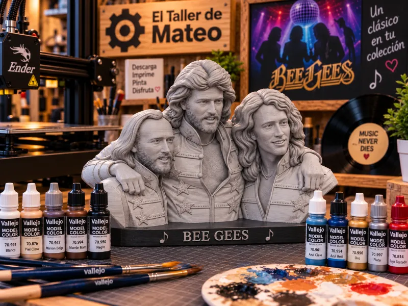 Busto de los Bee Gees