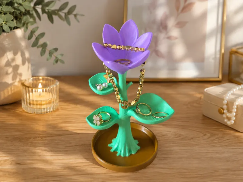 Support à bijoux arbre floral deco