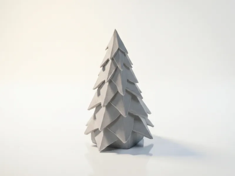 Abstrakte Kiefernbaum-Skulptur Dekoratives 3D-Druckmodell