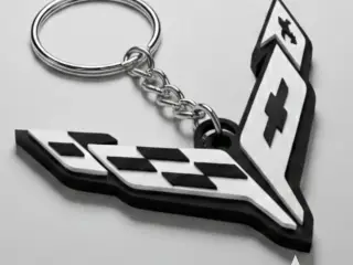 Corvette c8  logo keychain